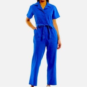 Blue Utility Jumpsuit
